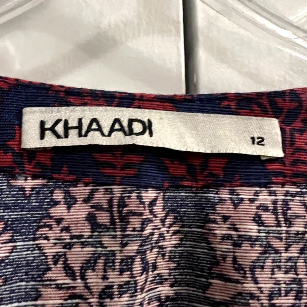 Khaadi pakistani long top size 12 purple blue - Picture 3 of 5